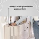 Ver imagem 5 de Buffet 4 Portas 2 Gavetas Mônaco - Cinamomo/off White