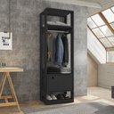 Ver imagem 1 de Guarda Roupa Closet Modulado 1 Cabideiro 1 Porta Titan