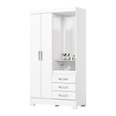 Ver imagem 1 de Guarda Roupa 2 Portas 3 Gavetas Branco - Briz
