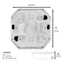 Ver imagem 3 de Spa Quadrado Montreal Completo com Hidro em Acrílico - 127v