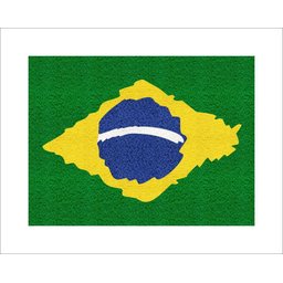 Tapete Capacho Bandeira Brasil - 1