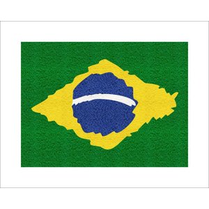 Tapete Capacho Bandeira Brasil