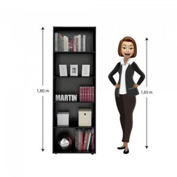 Kit 2 Peças 1 Mesa Gamer com LED 1 Estante 5 Prateleiras Multy Espresso Móveis - 17 Kit 2 Peças 1 Mesa Gamer com LED 1 Estante 5 Prateleiras Multy Espresso Móveis - 17