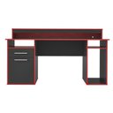 Ver imagem 5 de Conjunto 2 Peças 1 Mesa Gamer com LED 1 Estante 5 Prateleiras Multy Espresso Móveis