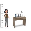 Ver imagem 4 de Mesa de Escritório Arapeí 90cm 1 Gaveta Politorno Castanho Castanho/castanho