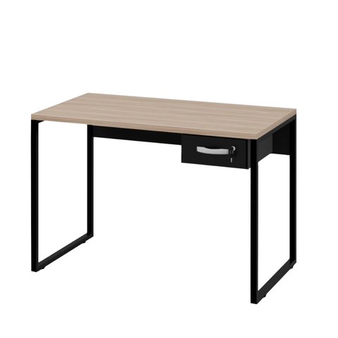 Mesa para Escritório Escrivaninha Industrial com Gaveta 1,00m - Dubai/preto