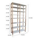 Ver imagem 2 de Estante 116x38x221 Branca