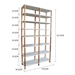 Estante 116x38x221 Branca - 2