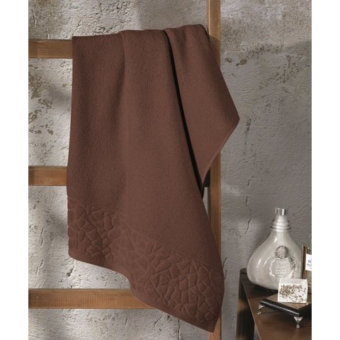 Toalha de Rosto Dohler Felpudo Jacquard Confort Marrom