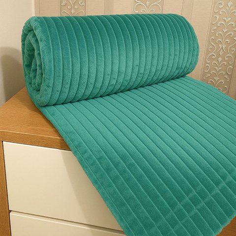 Cobertor Manta Relevância Queen Ultrasoft Dupla Face Verde 100% Poliéster