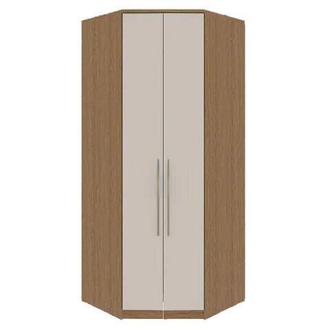 Modulado Canto Closet 2 Portas 245cm Rimo Setiba Plus Carvalho/off White