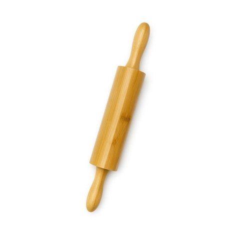 Rolo de Massas em Bambu Madeira Pau de Macarrão 47x5 Cm Frg5113