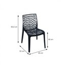 Ver imagem 6 de Conjunto de Sala de Jantar Mesa com Tampo de Vidro com 4 Cadeiras Gruvyer Or Design Espresso Móveis Bege