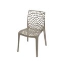 Ver imagem 4 de Conjunto de Sala de Jantar Mesa com Tampo de Vidro com 4 Cadeiras Gruvyer Or Design Espresso Móveis Bege