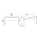 Ver imagem 5 de Mesa Escrivaninha para Escritório Débora 134 100% Mdf