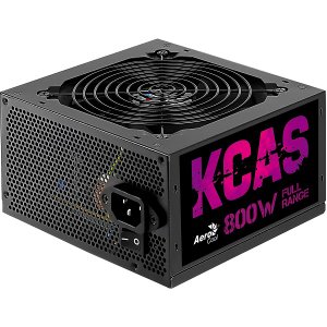 Fonte Atx sem Cabo 800w Kcas Preto Aerocool Kcas 800w