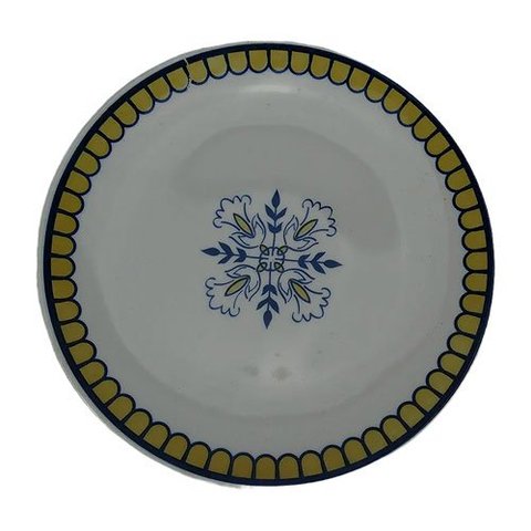 Jogo de 6 Pratos para Sobremesa Porcelana Lisboa - 21cm