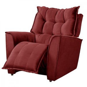 Poltrona da Mamãe para Sala Reclinavel Carinho Veludo