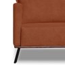 Sofá 2 Lugares 1,60m Estofado em Bouclé Terracota com Pés Metálicos - Zefir Lucadi Home - 2