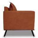 Ver imagem 5 de Sofá 2 Lugares 1,60m Estofado em Bouclé Terracota com Pés Metálicos - Zefir Lucadi Home