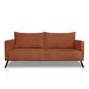 Ver imagem 3 de Sofá 2 Lugares 1,60m Estofado em Bouclé Terracota com Pés Metálicos - Zefir Lucadi Home
