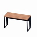 Ver imagem 2 de Escrivaninha X Escritório Home Office 135cm Industrial Pés em Metal Executive Nogal e Preto Marrom