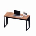 Ver imagem 4 de Escrivaninha X Escritório Home Office 135cm Industrial Pés em Metal Executive Nogal e Preto Marrom