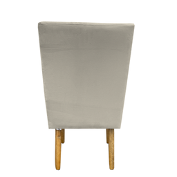 Kit 08 Cadeiras para Sala de Jantar Ana Pés Palito Suede Bege- D'classe Decor - 4