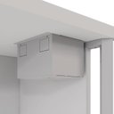 Ver imagem 7 de Escrivaninha Mesa Escritório Diretor com Caixa de Tomadas e Porta Objetos 200cm Corporate Cinza