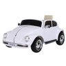 Carrinho Infantil Elétrico Vw Beetle 12v com Controle Remoto Branco - 1