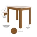 Ver imagem 4 de Conjunto Mesa de Jantar Bellagio com 4 Cadeiras Estofadas Clara Poliman Móveis