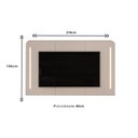 Ver imagem 3 de Painel Home P-tv até 75 Polegadas Atlas 100% Mdf C- Led 218x135cm Off White - Dj Móveis