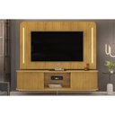 Ver imagem 1 de Painel Home P-tv até 75 Polegadas Atlas 100% Mdf C- Led 218x135cm Off White - Dj Móveis