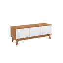 Ver imagem 4 de Rack Kappesberg 3 Portas 3d Canela/branco 136cm