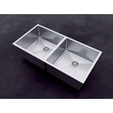 Ver imagem 3 de Cuba Dupla Aço Inox Dupla Cozinha Gourmet Luxo Escorredor Lixeira Technox
