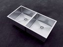 Ver imagem 3 de Cuba Dupla Aço Inox Dupla Cozinha Gourmet Luxo Escorredor Lixeira Technox