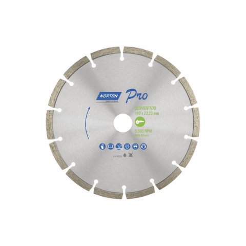 Disco Diam Norton Pro Segmentado 07 Blister