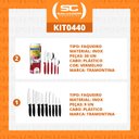 Ver imagem 2 de KIT - 2 Faqueiros Inox 30 Peças Ipanema Vermelho + 1 Conjunto Facas 9pç - Tramontina