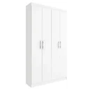 Ver imagem 1 de Armário Multiuso Duplo 4 Portas Branco - Evidencia