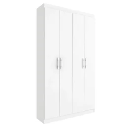 Armário Multiuso Duplo 4 Portas Branco - Evidencia - 1