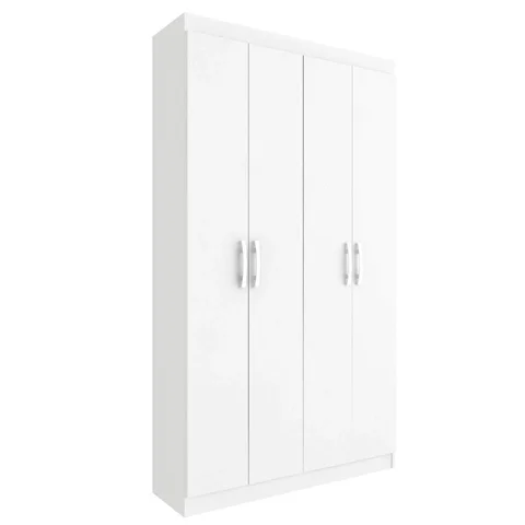 Armário Multiuso Duplo 4 Portas Branco - Evidencia