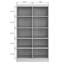 Ver imagem 4 de Armário Multiuso Duplo 4 Portas Branco - Evidencia