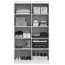 Ver imagem 5 de Armário Multiuso Duplo 4 Portas Branco - Evidencia