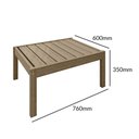 Ver imagem 3 de Mesa de Centro 76x60cm Rústica para Jardim Meneghetti