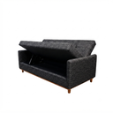 Ver imagem 2 de Sofa Iris 2.10 Bau e Cama Nobly Linho Cinza