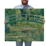 Quadro Decorativo Claude Monet A Lagoa de Lirios D'agua:Grande 77x64cm/Chassi com Borda Infinita - 1