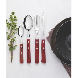 Faqueiro Polywood Lâminas Inox 24 Peças