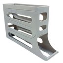 Ver imagem 1 de Organizador de Ovos 33 Cm X 19,5 Cm Cinza