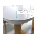 Ver imagem 2 de Conjunto Sala de Jantar 6 Cadeiras em Linho Off White, Mel