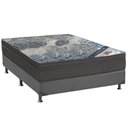 Ver imagem 1 de Cama Box Casal: Colchão Molas Ensacadas Ortobom SuperPocket ISO Firme + Base CRC Suede Gray(138x188)